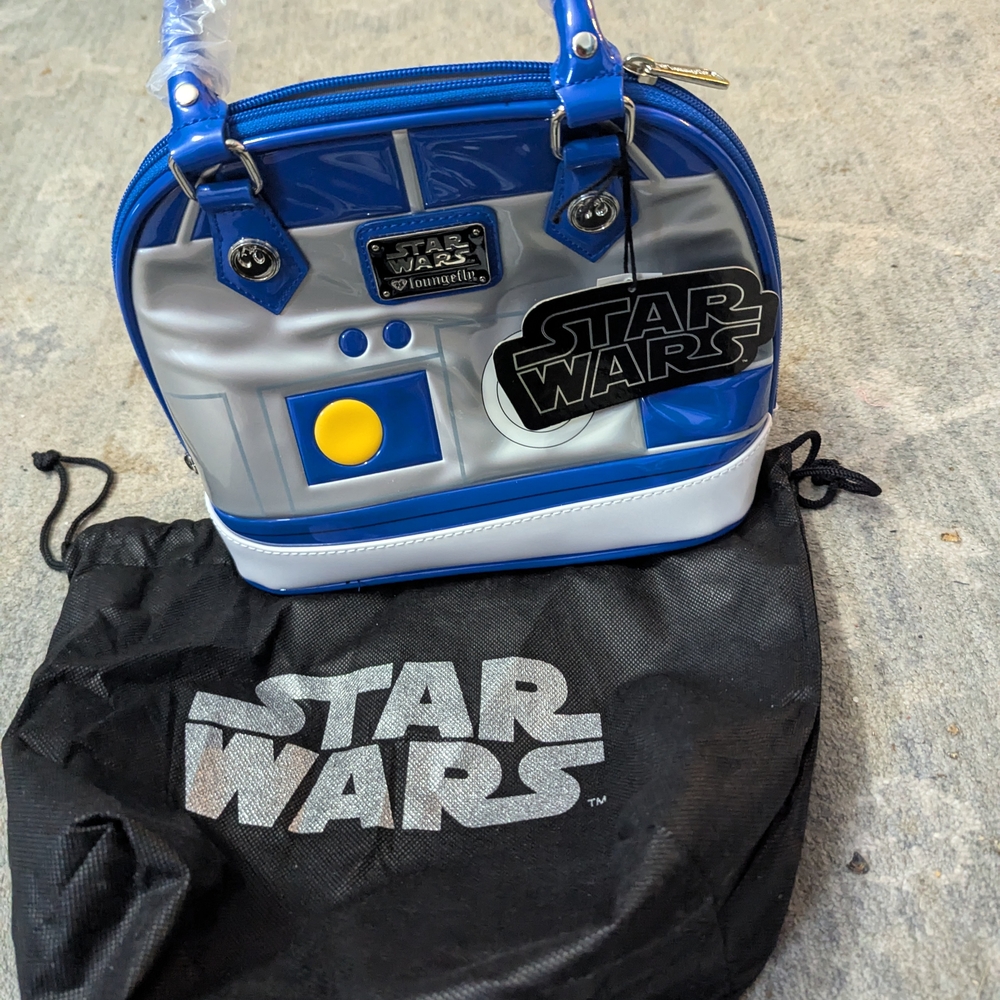 Loungefly Star Wars R2-D2 Blue and Gray Handbag